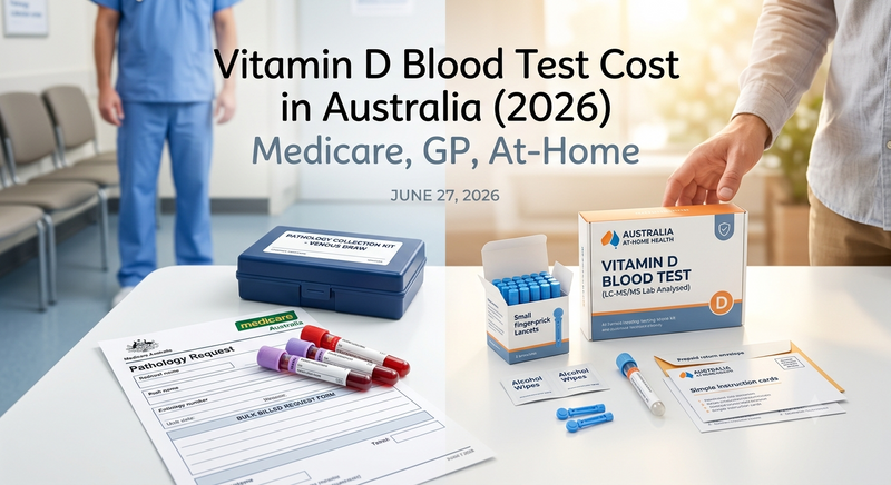 Vitamin D Blood Test Cost in Australia (2026): Medicare, GP, At-Home
